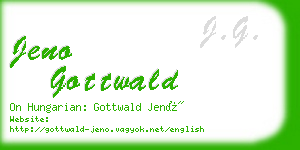 jeno gottwald business card